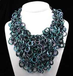 chainmaille necklace by Rebeca Mojica
