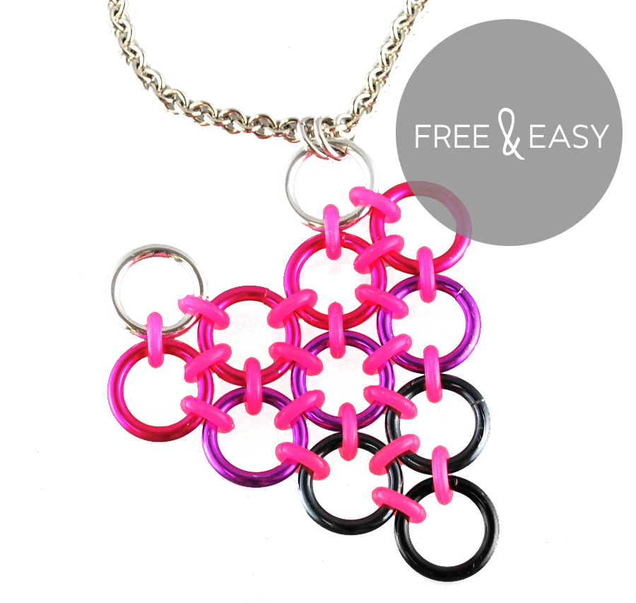 Free & Easy chainmaille patterns: large jump rings
