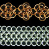 Mesh and Rosettes, KIT - Mesh & Rosettes - Aluminum, european 4-in-1 in aluminum and rosettes copper chain mail weave