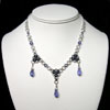 japanese silver niobium necklace chainmail