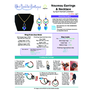 Nouveau Earrings and Necklace - Project | Blue Buddha Boutique