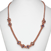 Iris 8, KIT - Iris 8 Necklace - Copper, elegant copper necklace in chainmaille on white neck form