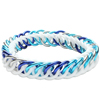 Rubber Half Persian 4-1, KIT - Rubber Half Persian 4-1 - Sky, rubber half persian chainmaille in white, blue and turquoise